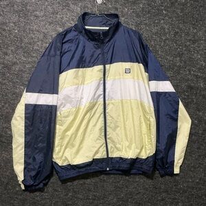 Wilson Men's Blue and White Windbreaker